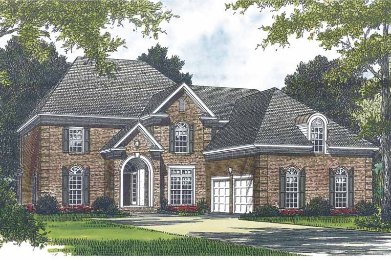 Home Plan - Exterior - Front Elevation 3 for Traditional House Plan #453-567 - 5 bed, 3.5 bath