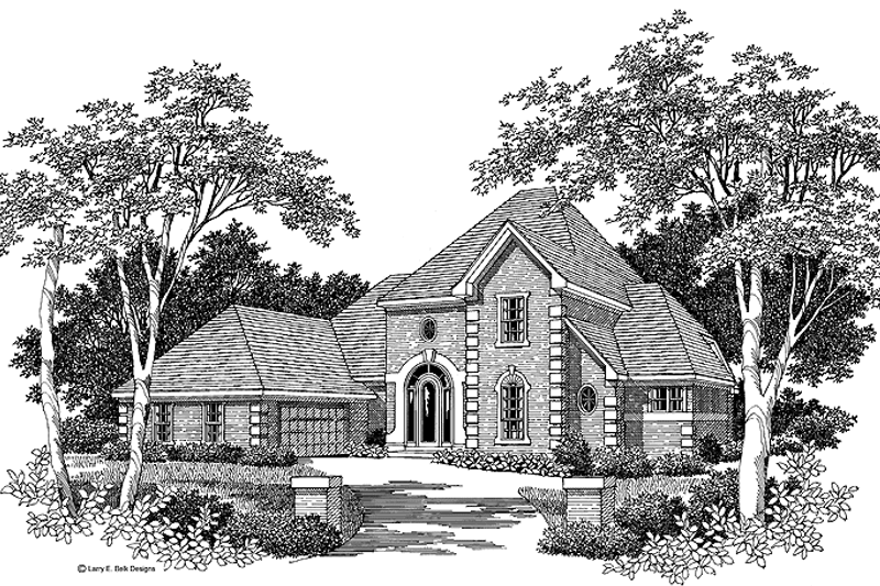 Architectural House Design - Traditional Exterior - Front Elevation Plan #952-19