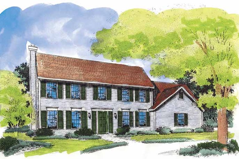 Dream House Plan - Classical Exterior - Front Elevation Plan #320-522
