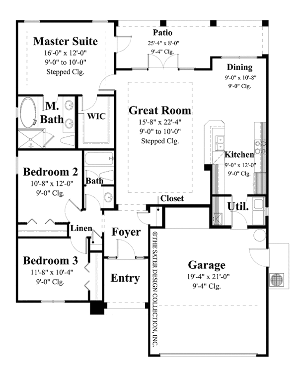 Home Plan - Country Floor Plan - Main Floor Plan #930-369