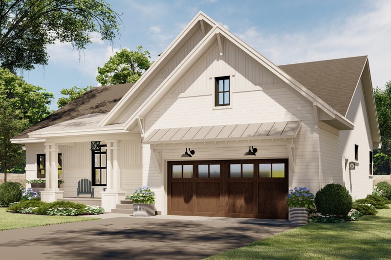 Architectural House Design - Exterior - Front Elevation 5 for Ranch House Plan #51-1183 - 3 bed, 2.5 bath