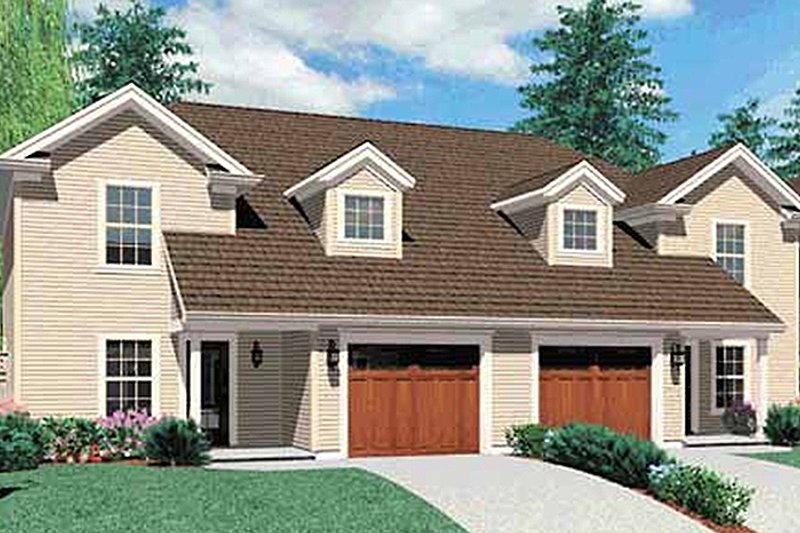 Architectural House Design - Exterior - Front Elevation 3 for Colonial House Plan #48-817 - 3 bed, 2.5 bath