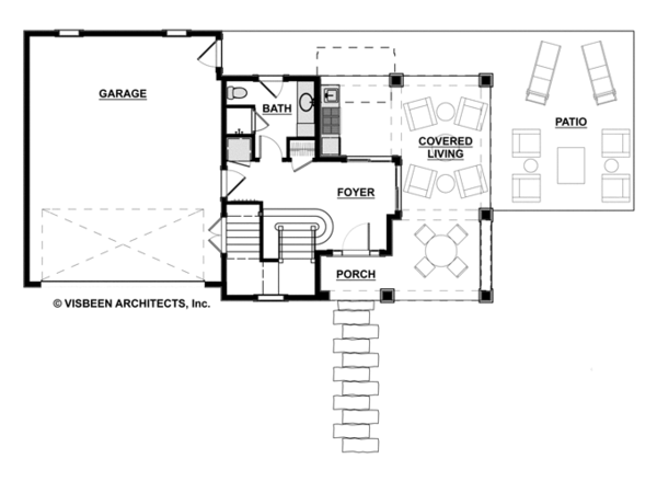 Contemporary Floor Plan - Main Floor Plan #928-270