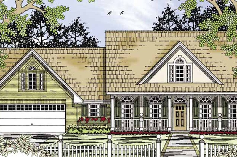 Home Plan - Country Exterior - Front Elevation Plan #42-699