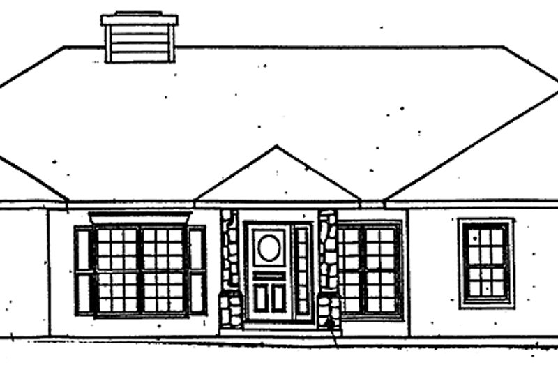 Architectural House Design - Craftsman Exterior - Front Elevation Plan #30-336