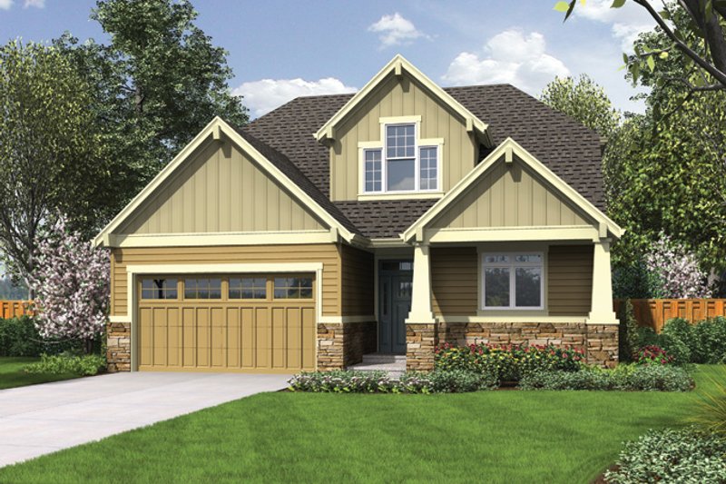 Dream House Plan - Craftsman Exterior - Front Elevation Plan #48-901