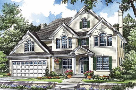 Exterior - Front Elevation 3 for Traditional House Plan #929-764 - 4 bed, 3 bath