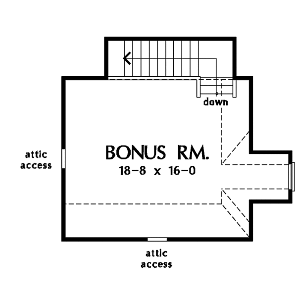 Architectural House Design - Colonial Floor Plan - Other Floor Plan #929-595