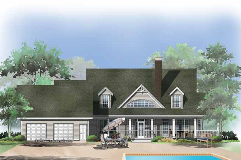 Home Plan - Exterior - Rear Elevation for Craftsman House Plan #929-399 - 4 bed, 3 bath