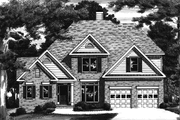 Colonial Style House Plan - 3 Beds 2.5 Baths 2337 Sq/Ft Plan #927-381 Exterior 
