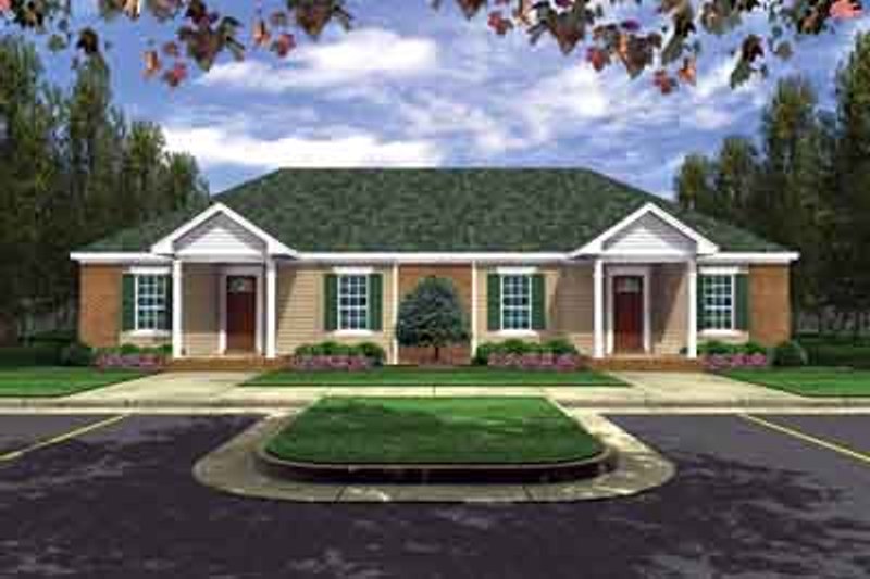 Architectural House Design - Southern Exterior - Front Elevation Plan #21-184