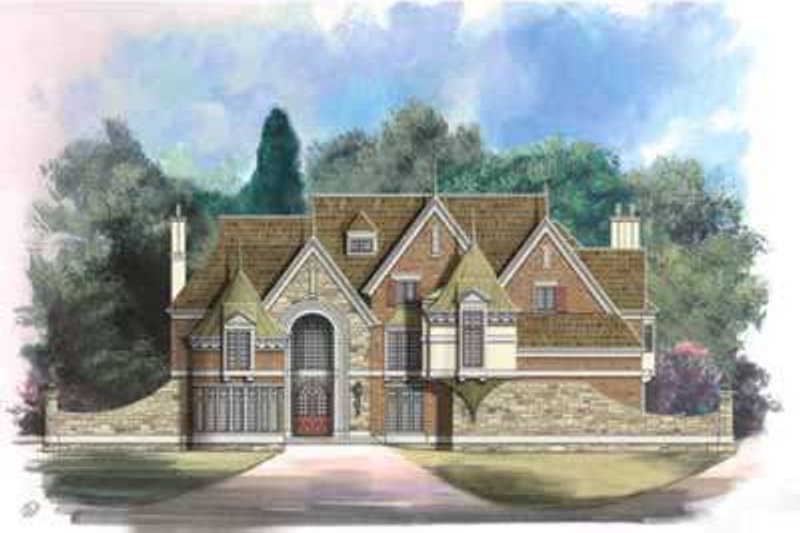 Home Plan - European Exterior - Front Elevation Plan #119-221