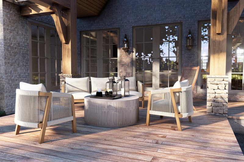 Architectural House Design - Exterior - Outdoor Living for European House Plan #17-3447 - 5 bed, 3.5 bath