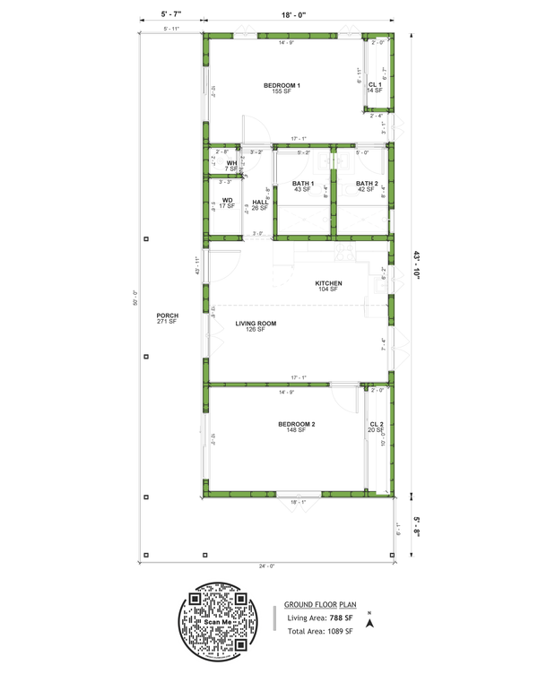 House Plan Design - Adobe / Southwestern Floor Plan - Main Floor Plan #1106-44