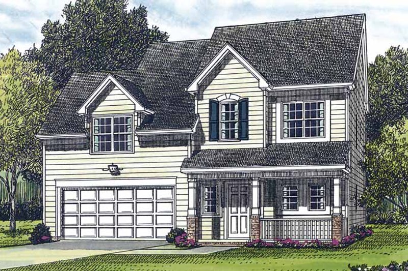Dream House Plan - Country Exterior - Front Elevation Plan #453-287