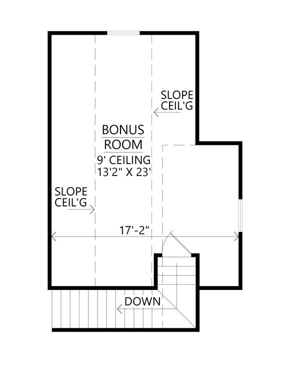 Farmhouse Floor Plan - Upper Floor Plan #1074-78