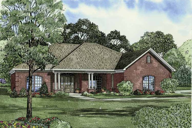 Dream House Plan - Traditional Exterior - Front Elevation Plan #17-2831