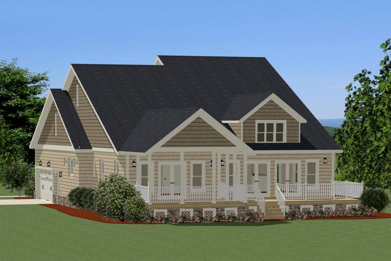 Craftsman Style House Plan - 4 Beds 2.5 Baths 2738 Sq/Ft Plan #898-23 ...