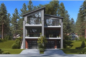 Contemporary Exterior - Front Elevation Plan #1066-71