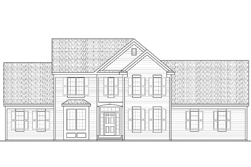 Home Plan - Exterior - Front Elevation 3 for Traditional House Plan #328-327 - 4 bed, 2.5 bath