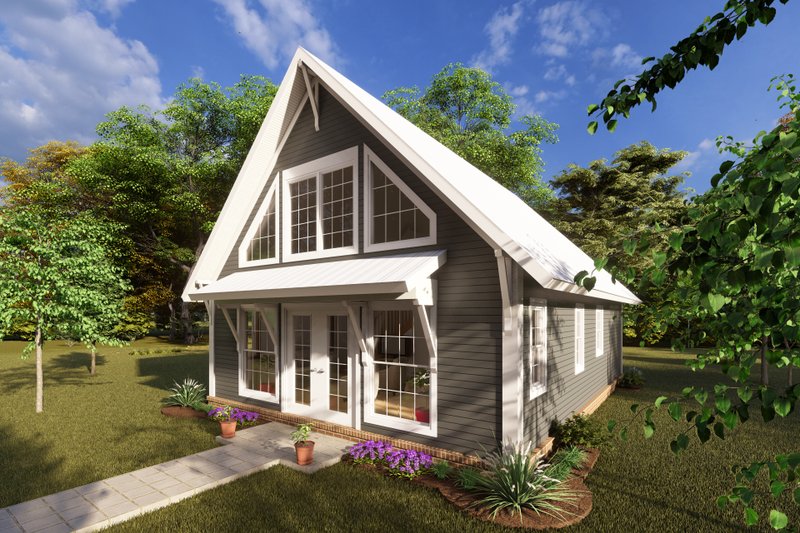 Home Plan - Exterior - Other Elevation 1 for Cabin House Plan #513-2207 - 1 bed, 1 bath