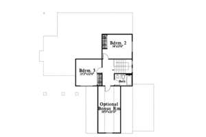 Floor Plan - Upper Floor for Traditional House Plan #78-182 - 3 bed, 2.5 bath