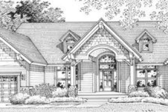 Exterior - Front Elevation for Traditional House Plan #53-260 - 3 bed, 2.5 bath