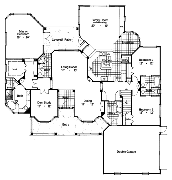 Home Plan - Country Floor Plan - Main Floor Plan #417-788