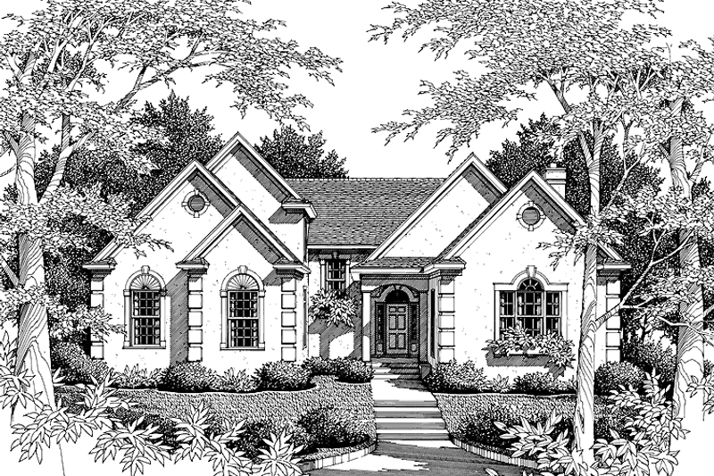 Dream House Plan - Exterior - Front Elevation 3 for Traditional House Plan #952-95 - 4 bed, 3.5 bath