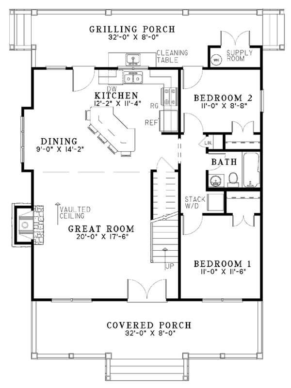Home Plan - Colonial Floor Plan - Main Floor Plan #17-2882