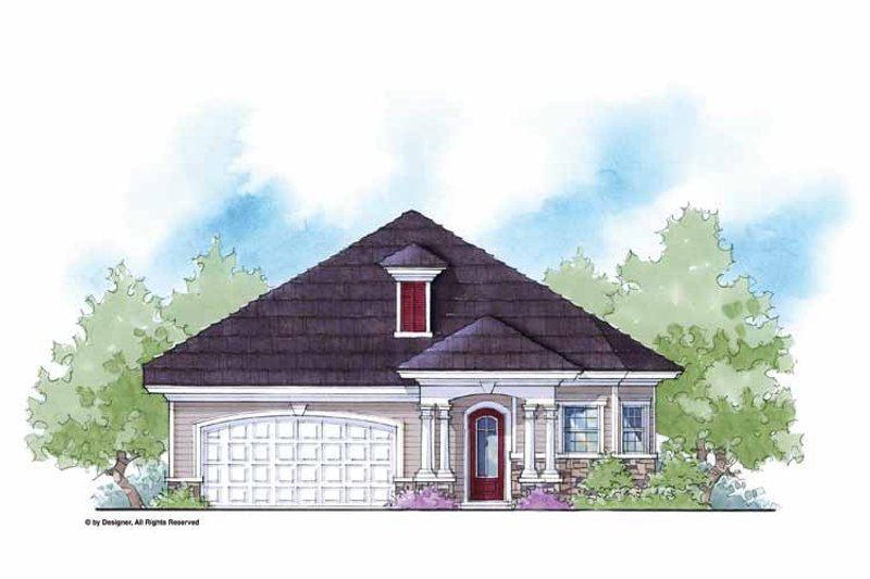 Home Plan - Exterior - Front Elevation 3 for Country House Plan #938-19 - 3 bed, 2 bath