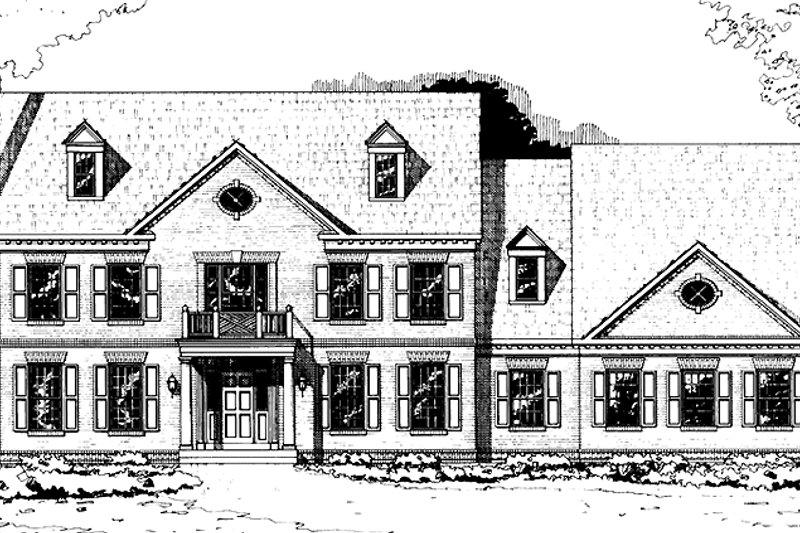Home Plan - Classical Exterior - Front Elevation Plan #953-61