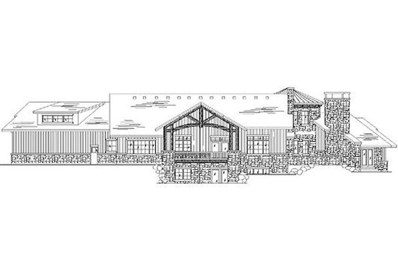 Dream House Plan - Exterior - Rear Elevation for Country House Plan #5-417 - 4 bed, 3.5 bath