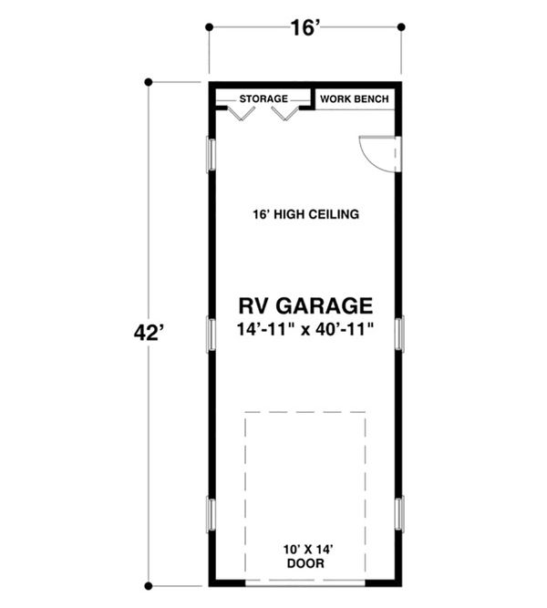 Craftsman Floor Plan - Main Floor Plan #56-609