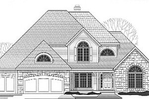 Traditional Exterior - Front Elevation Plan #67-448