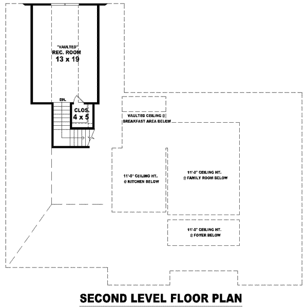 European Floor Plan - Upper Floor Plan #81-1481