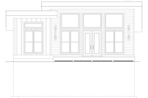 Exterior - Front Elevation 3 for Contemporary House Plan #932-450 - 1 bed, 1 bath