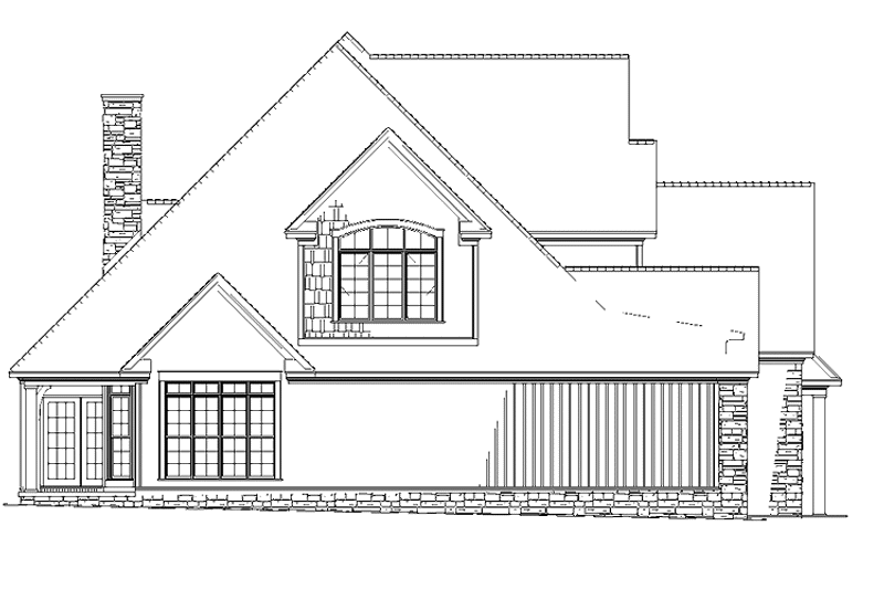 Architectural House Design - Exterior - Other Elevation for Country House Plan #17-2678 - 4 bed, 3 bath