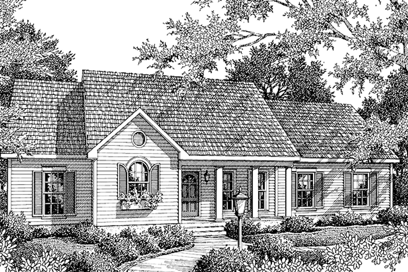House Design - Ranch Exterior - Front Elevation Plan #406-9625
