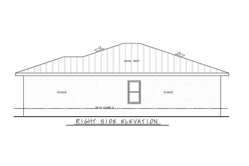 Architectural House Design - Exterior - Other Elevation for Modern House Plan #20-2595 - 3 bed, 2 bath