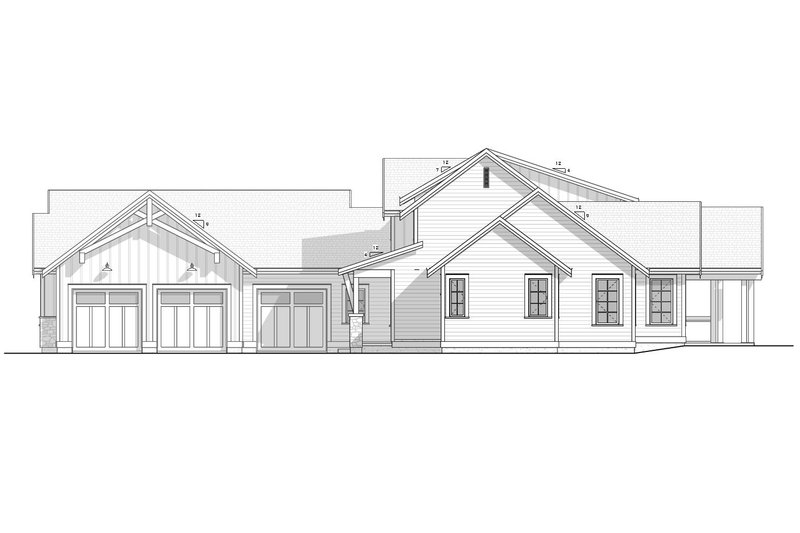 House Design - Exterior - Other Elevation for Farmhouse House Plan #1086-24 - 4 bed, 3.5 bath
