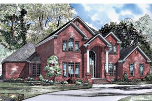 Exterior - Front Elevation 3 for Traditional House Plan #17-3024 - 4 bed, 3 bath