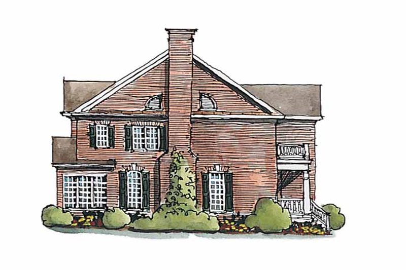 Home Plan - Exterior - Other Elevation for Classical House Plan #429-182 - 4 bed, 3.5 bath