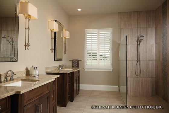 Interior - Master Bathroom for Mediterranean House Plan #930-456 - 3 bed, 4.5 bath