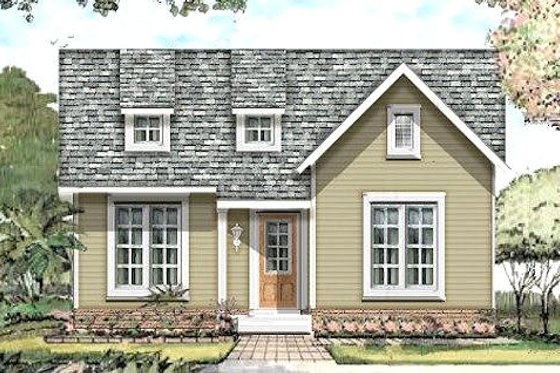 Exterior - Front Elevation for Traditional House Plan #424-194 - 3 bed, 2 bath