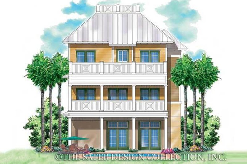 Home Plan - Exterior - Rear Elevation for Country House Plan #930-168 - 3 bed, 2.5 bath