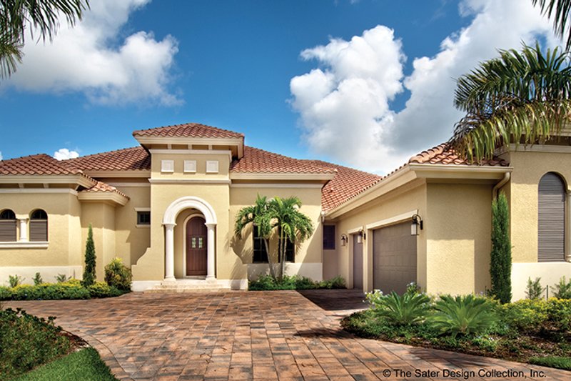 House Blueprint - Exterior - Front Elevation 5 for Mediterranean House Plan #930-446 - 3 bed, 3.5 bath