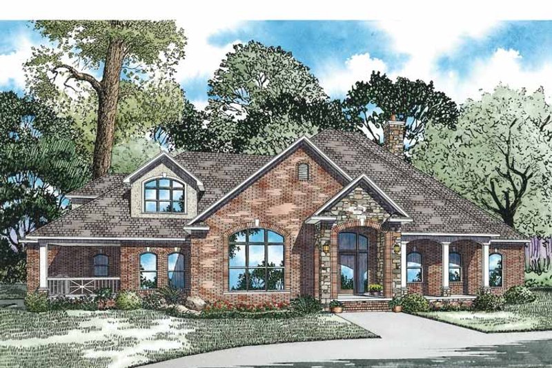 Dream House Plan - Exterior - Front Elevation 3 for Country House Plan #17-2972 - 4 bed, 4 bath