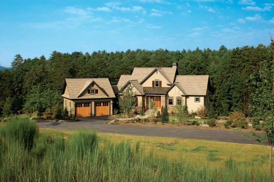 Exterior - Front Elevation for European House Plan #929-891 - 4 bed, 4 bath