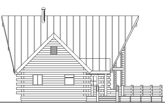 Exterior - Other Elevation for Cabin House Plan #124-260 - 2 bed, 2 bath